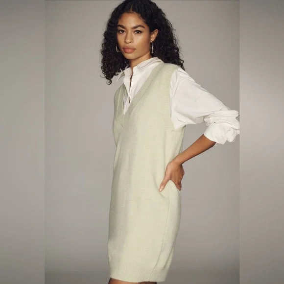 Anthropologie Sunday in Brooklyn Sweater Vest Mini Dress - Picture 2 of 4